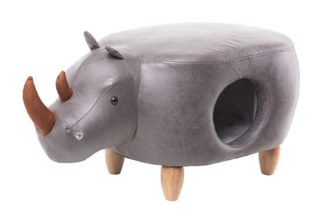 Домик-пуфик для кошки Puffiture НОСОРОГ вход слева - купить с доставкой ...