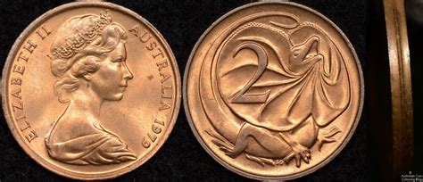 Australian 1979. 2 cent struck multiple times in collar. coins ...