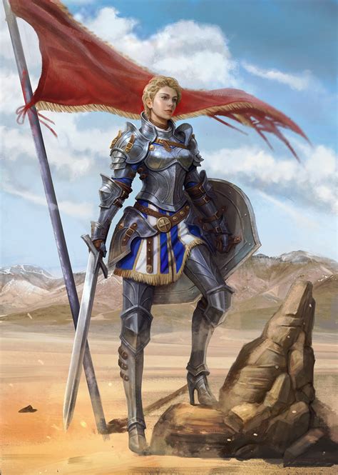 ArtStation - woman knight