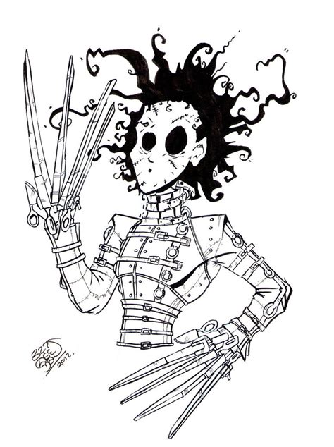 Edward Scissorhands Drawing at GetDrawings | Free download