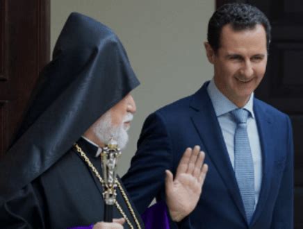 Арам Первый встретился с президентом Сирии