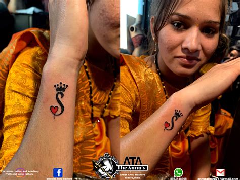 Letter A Tattoo With Crown - Printable Computer Tools