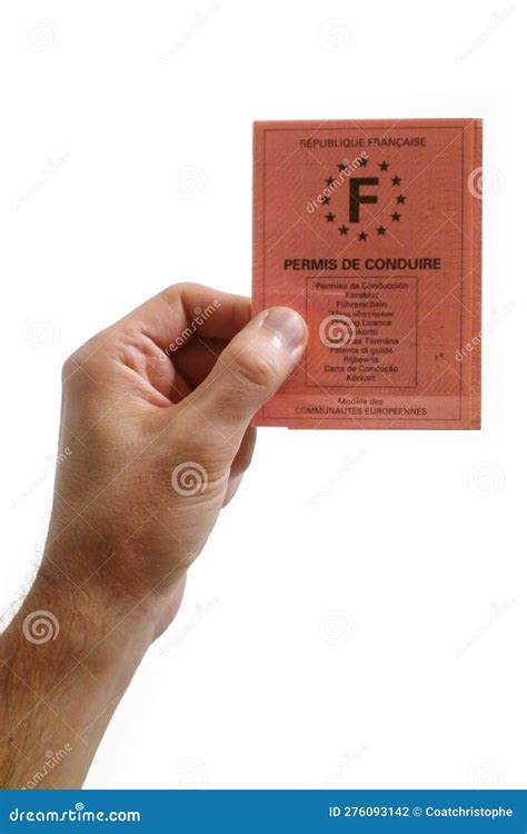 French Driving License Valid In All European Countries On White ...