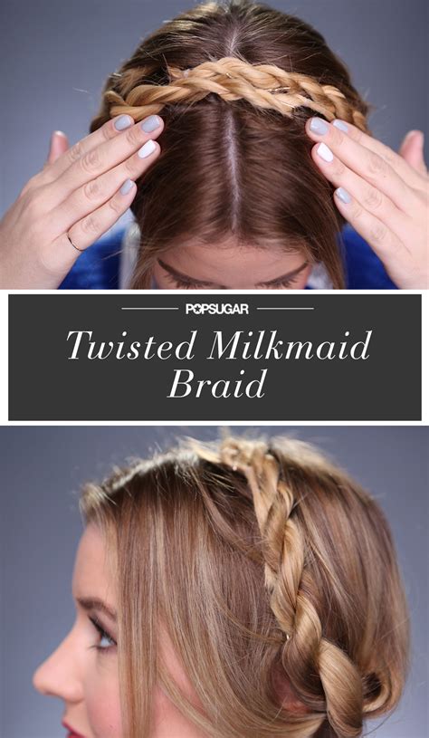 Learn how to do a simple milkmaid braid with this guide 22