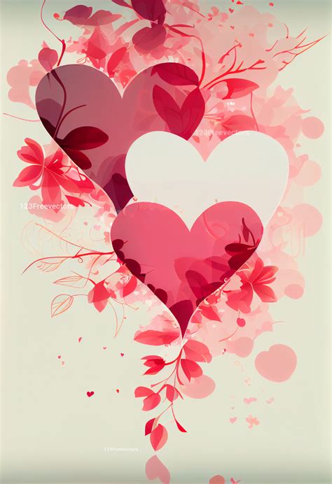 Captivating Floral Heart Designs For Valentines Day | 123freevectors