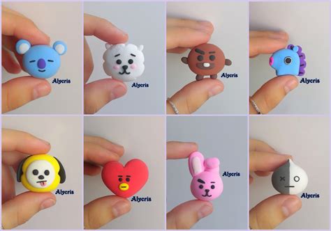 bts bt kpop handmade fanart polymer clay crafts