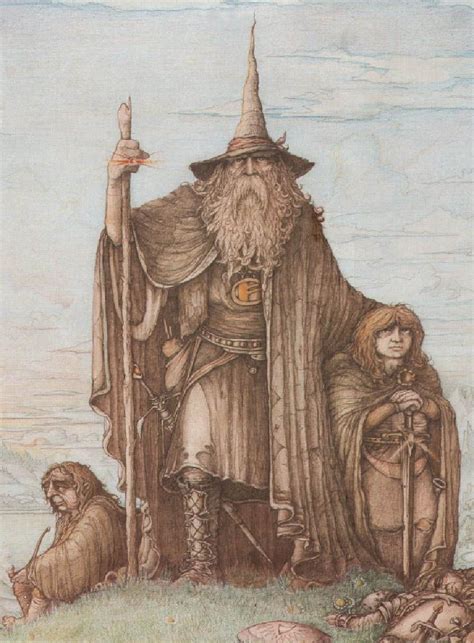 Gandalf, Frodon et Bilbo J.r.r. Tolkien, Tolkein, Midle Earth, John ...