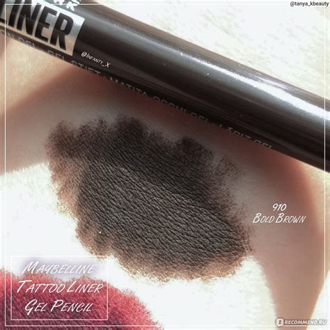 Гелевый карандаш для глаз MAYBELLINE Tattoo Liner - «Это любовь ...