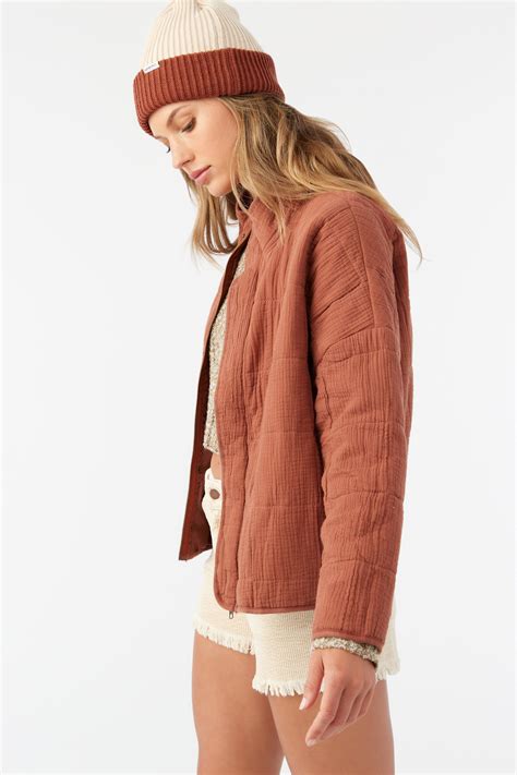 Mabeline Quilted Jacket - Rustic Brown | O'Neill