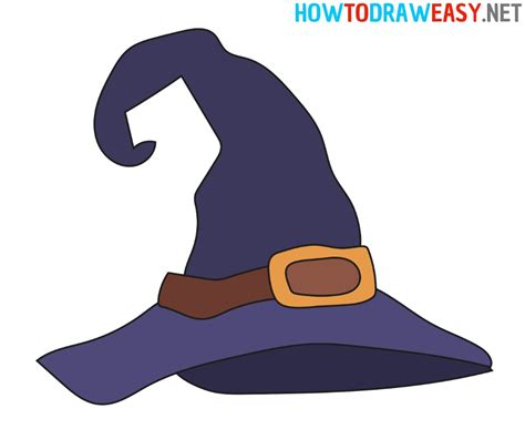 How to Draw a Witch Hat - Draw for Kids