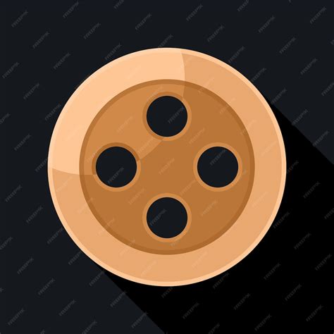 Premium Vector | Vector Graphics Of A Button On Black Background ...