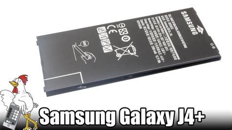Guía del Samsung Galaxy J4+: Cambiar batería - YouTube