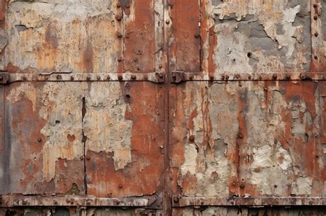 Premium Photo | Rusty wall old structure metal