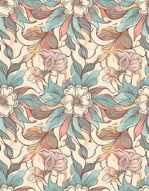 Floral Pattern With Pink Flowers Background Wallpaper Image For Free ...