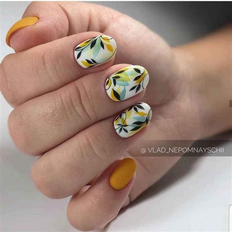 горчичный маникюр 2020 фото_41 | Makeup nails art, Sassy nails, Short ...