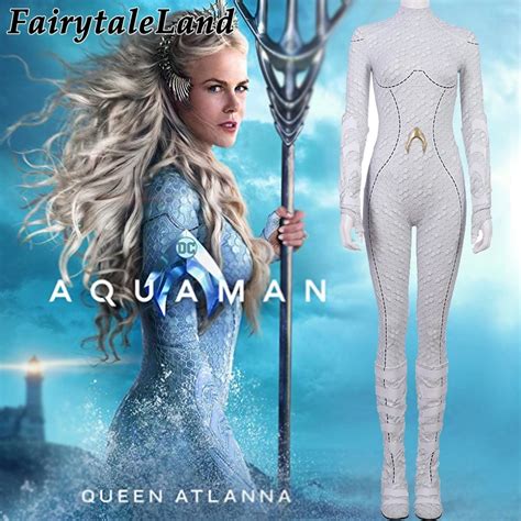 Aquaman Atlanna Cosplay Costume Carnival Halloween Costume for adult ...