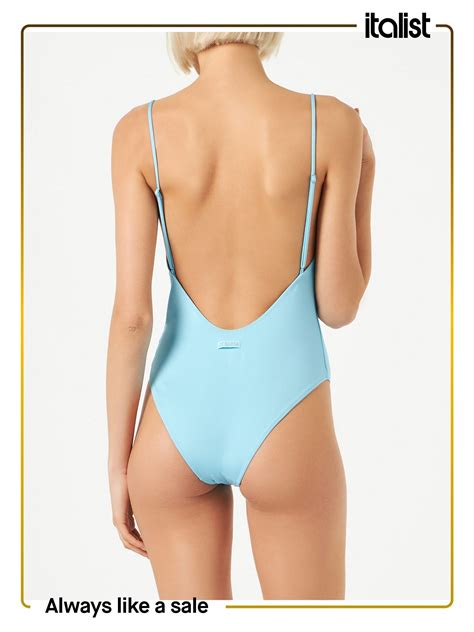 MC2 Saint Barth Woman Light Blue One Piece Swimsuit | Blue one piece