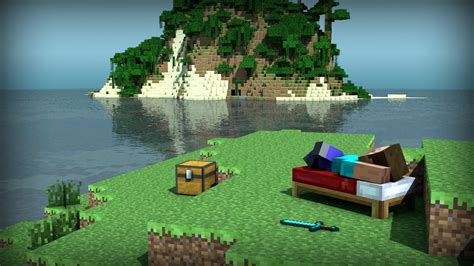 minecraft steve resting hd wallpaper
