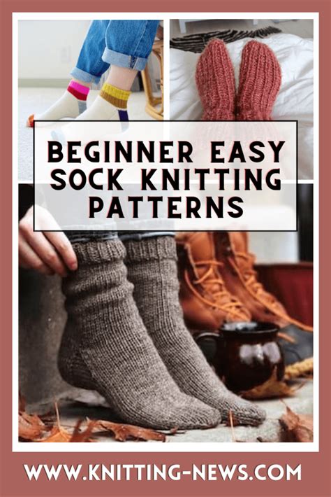 40 Beginner Easy Sock Knitting Patterns - Knitting News