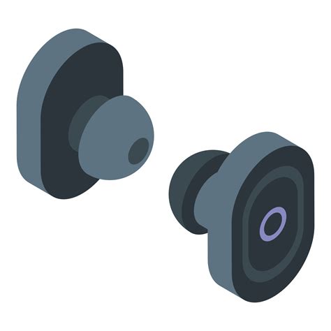 Earbuds headset icon, isometric style 15653164 Vector Art at Vecteezy