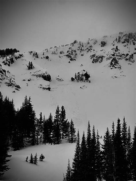 Small windslabs on Mt. Blackmore | Gallatin National Forest Avalanche