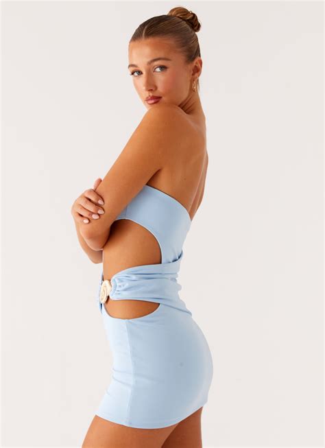 So Iconic Mini Dress - Blue – Peppermayo US