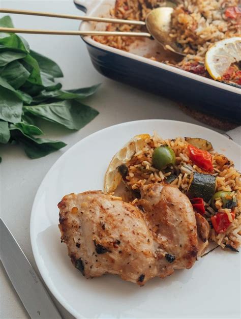 One Pan Chicken and Rice Tray Bake