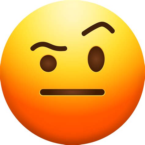 "Face with Raised Eyebrow" Emoji - Download for free – Iconduck