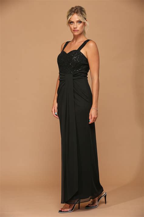 Navy Long Mother of the Bride 2 Piece Formal Bolero Dress - Mother of
