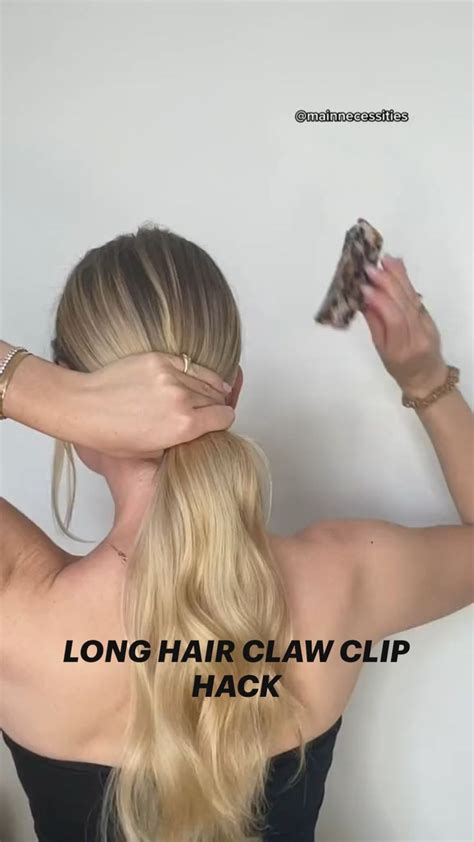 how to claw clip thick hair