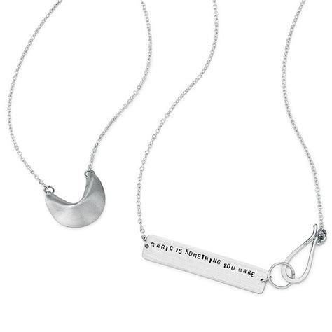 Fortune Cookie Necklaces | Lucky Silver Pendant Necklace | UncommonGoods