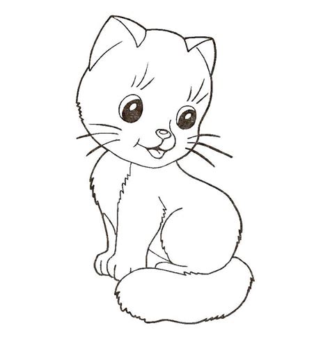 Раскраски кот, Раскраска Девушка с кошечкой Коты и котята.