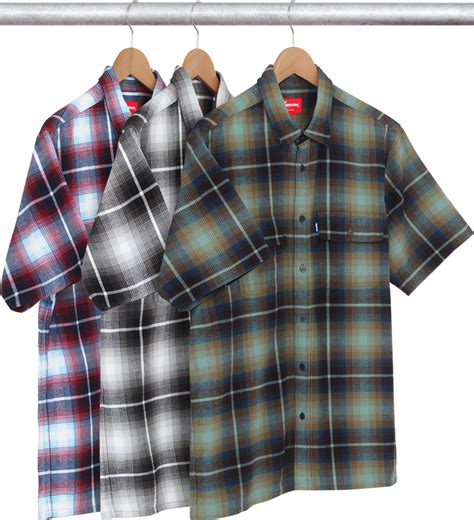 plaid flannel shirt spring summer  supreme