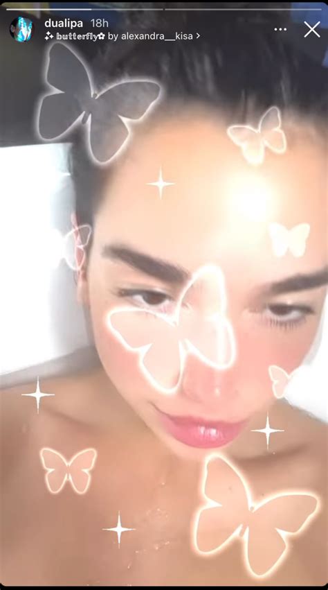 Dua Lipa just shared a bathtub selfie and you have to see her eyebrows