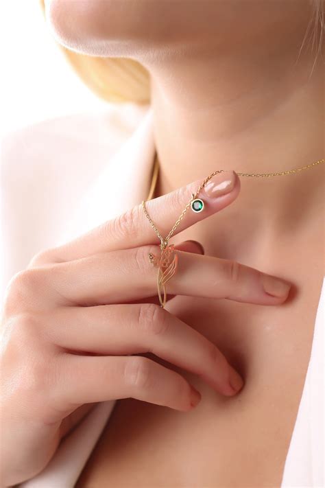 Birth Flower Birthstone May Birth Flower Necklace May - Etsy | May