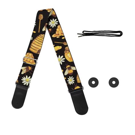 glenlcwe bee honey guitar strap  acousticelectricbass guitars