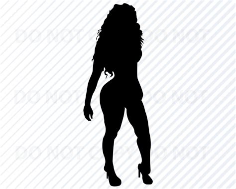 Curvy African American Woman Diva SVG Image for Cricut afro - Etsy