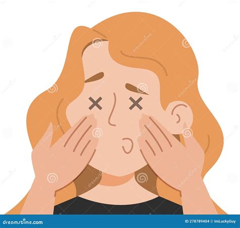 Vision Loss Vector Isolated. Problems with Vision Stock Vector