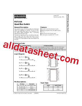 FST3126 Datasheet(PDF) - Fairchild Semiconductor