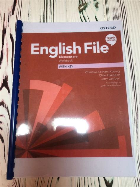 English File 4th (fourth) edition Elementary Workbook учебник, цена 140 ...