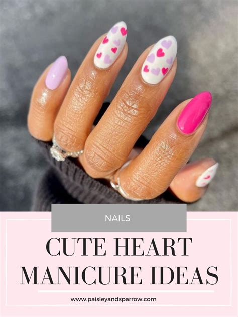 22 Perfect Heart Nail Designs For Your Next Manicure - Paisley & Sparrow