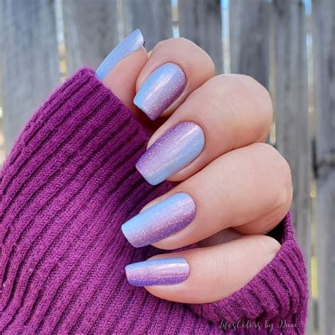 Purple ombre duochrome DIY manicure | Color street nails, Nail polish ...