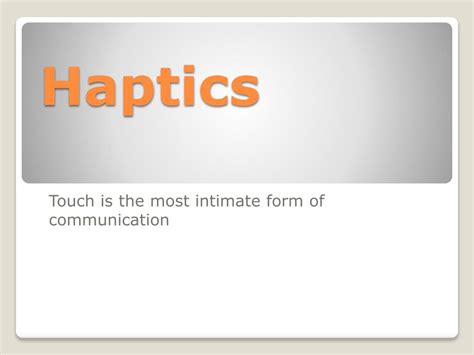 haptics powerpoint    id