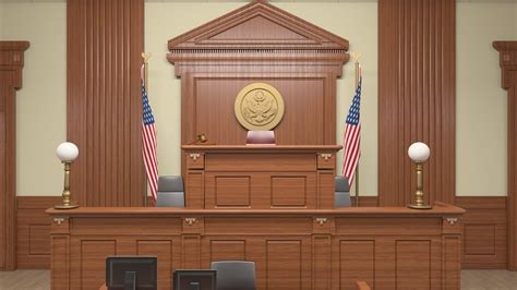 Courtroom Interior 3D model 3D model | CGTrader