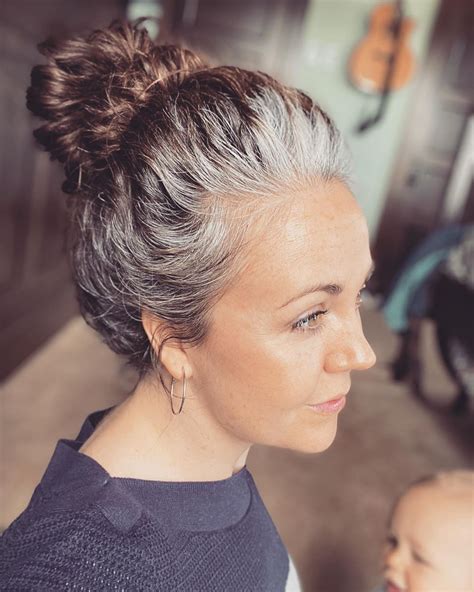 Gorgeous Gray Hair Styles to Try While Transitioning to Gray Hair ...