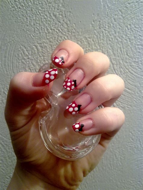 Minnie Mouse Nail Time, Minnie Mouse, Nail Art, Nails, Crafts, Finger ...