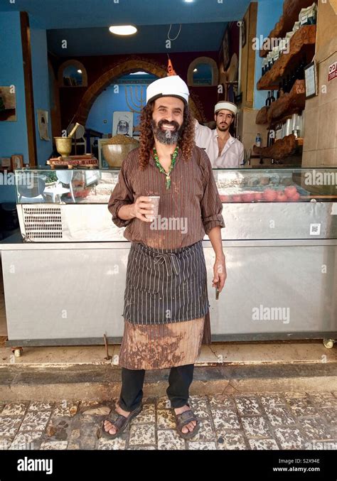 An Israeli man of Yemenite origin in Safed, Upper Galilee Stock Photo ...