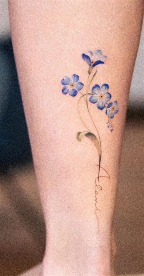 Forget me not tattoo – Artofit
