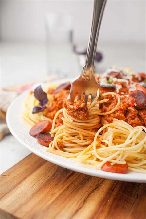 Filipino Spaghetti Made Vegan