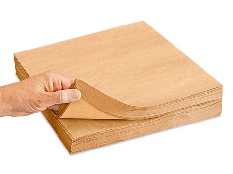 50 lb Kraft Paper Sheets - 12 x 12" S-11421 - Uline